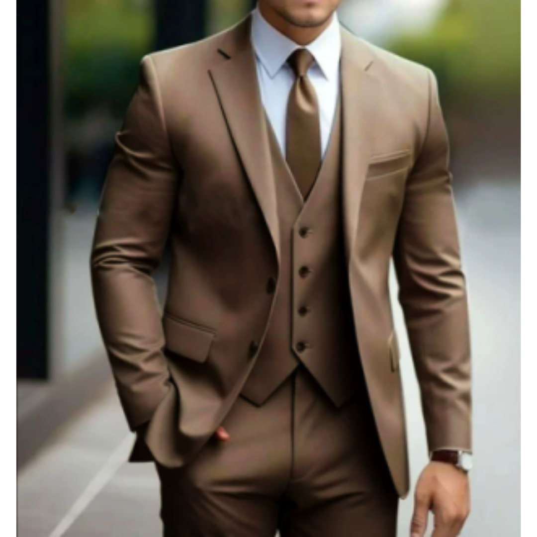 Men’s Slim Fit 3-Piece Wedding Guest Suit