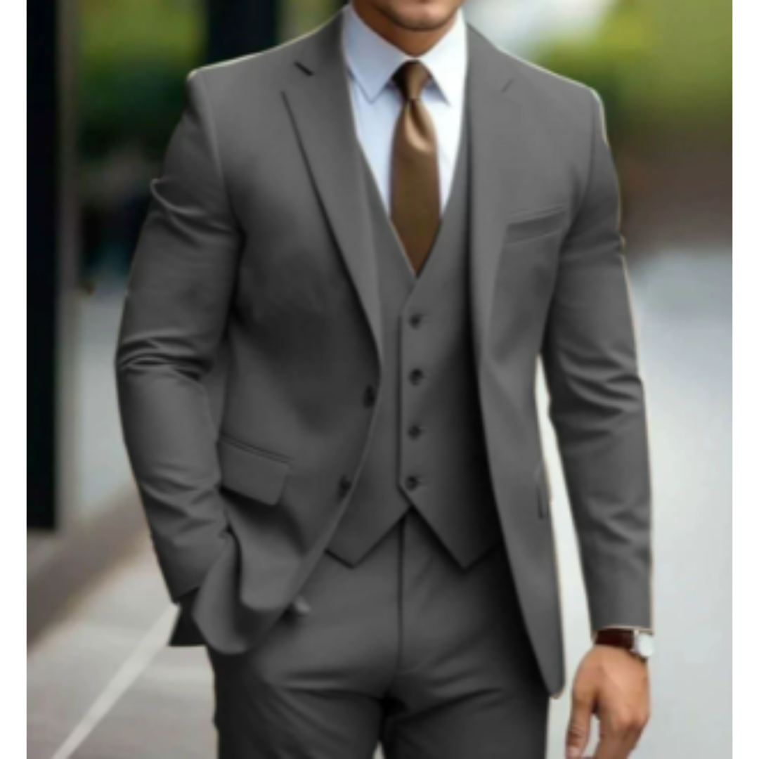 Men’s Slim Fit 3-Piece Wedding Guest Suit