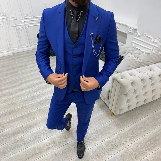 Men’s Trendy 3-Piece Wedding Guest Suit