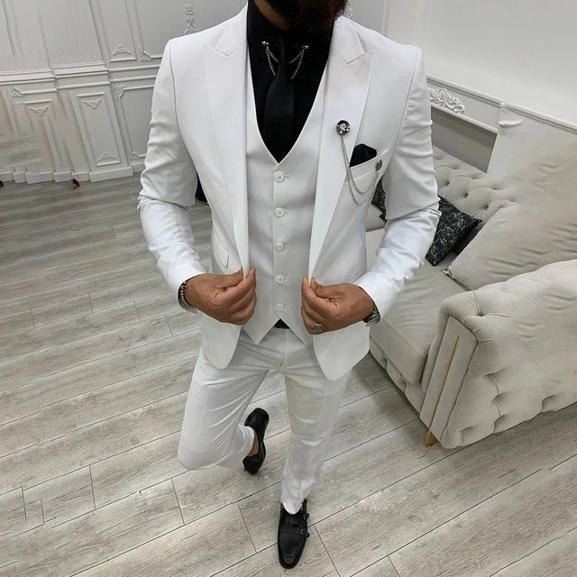 Men’s Trendy 3-Piece Wedding Guest Suit