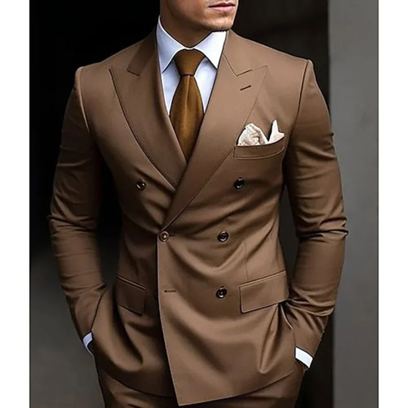 Men's Two Piece Double-Breasted Wedding Guest Suit