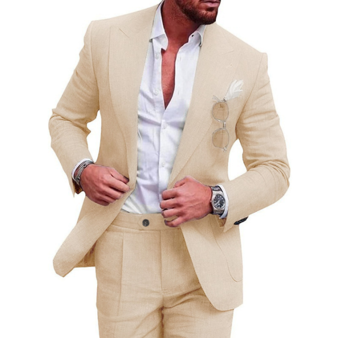 Men’s Vintage-Style 3-Piece Wedding Guest Suit