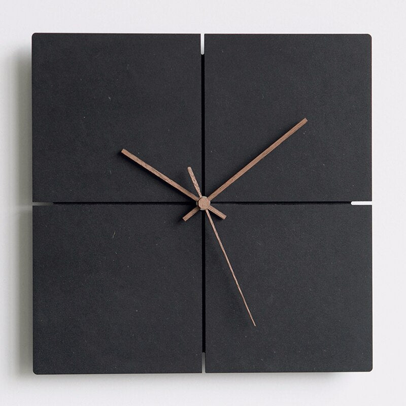 Minimalist Wall Clock 28 cm - Modern Round and Square Kitchen Clocks for Home Decor 2
