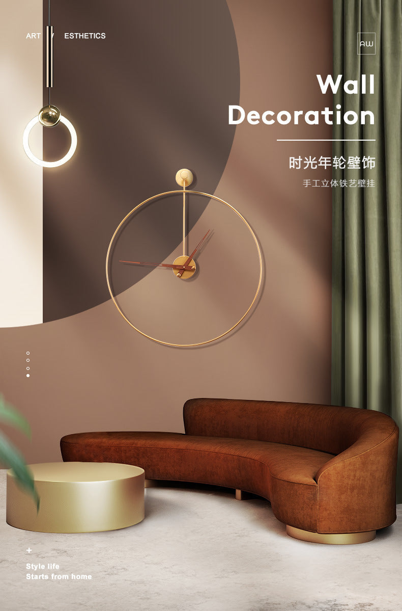 Modern 16-Inch Wall Clock – Minimalist Silent Decor for Contemporary Interiors