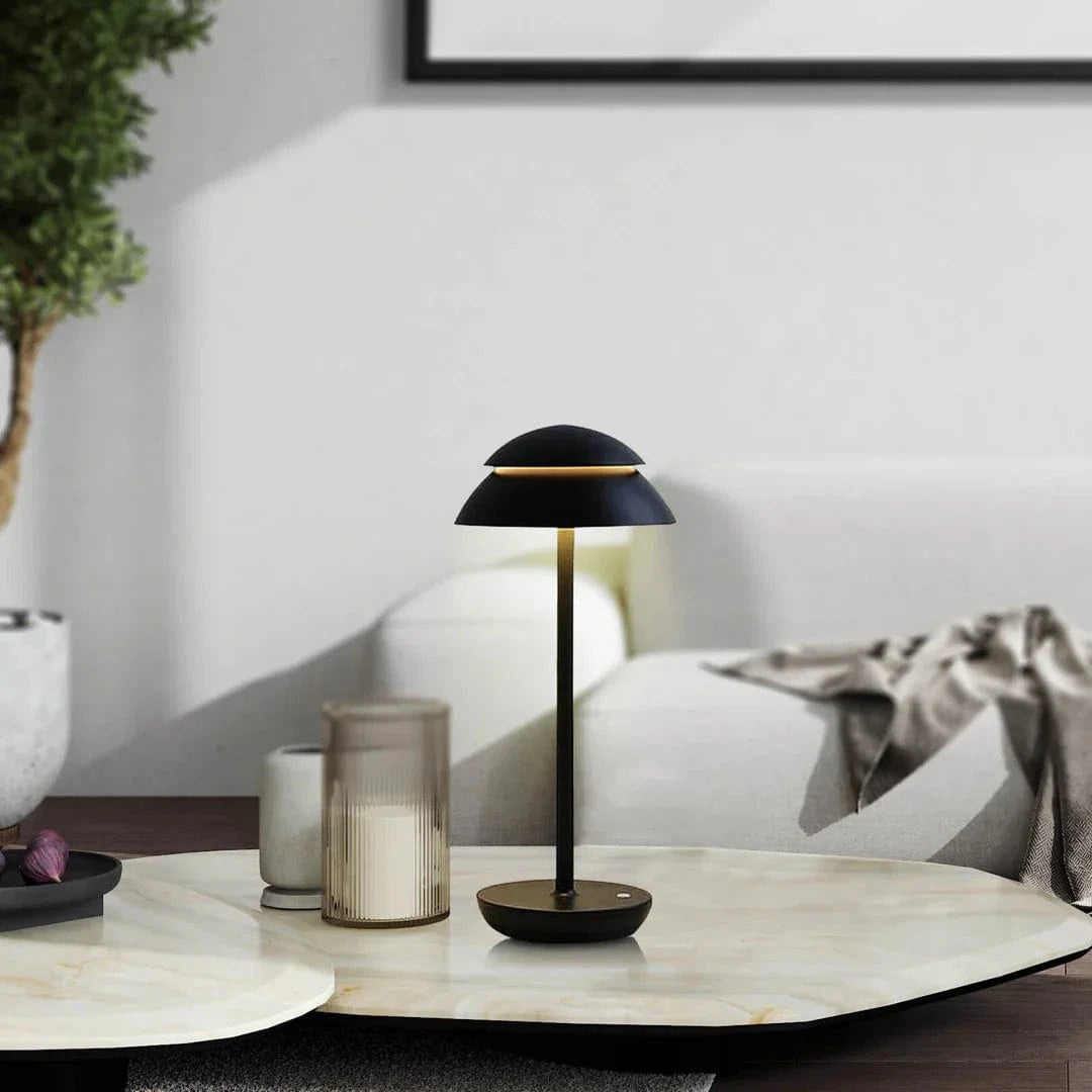 Modern Cordless Rechargeable Table Lamp with Touch Control Dimming – Scandinavian Design Bedside Lamp for Elegant Lighting