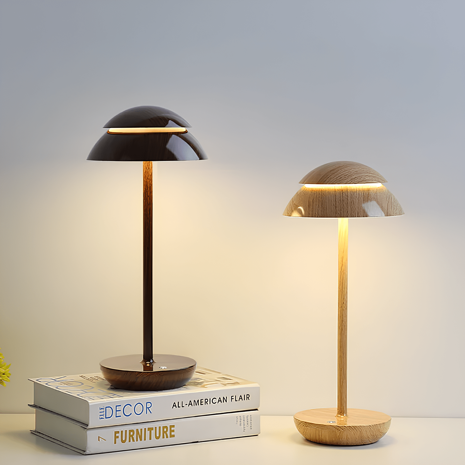Modern Cordless Rechargeable Table Lamp with Touch Control Dimming – Scandinavian Design Bedside Lamp for Elegant Lighting