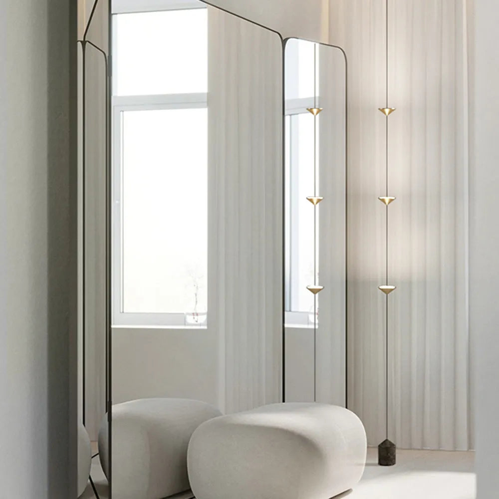 Modern Black Floor Lamp – Minimalist Linear Standing Lamp with 3 LED Bulbs for Living Room and Bedroom 4