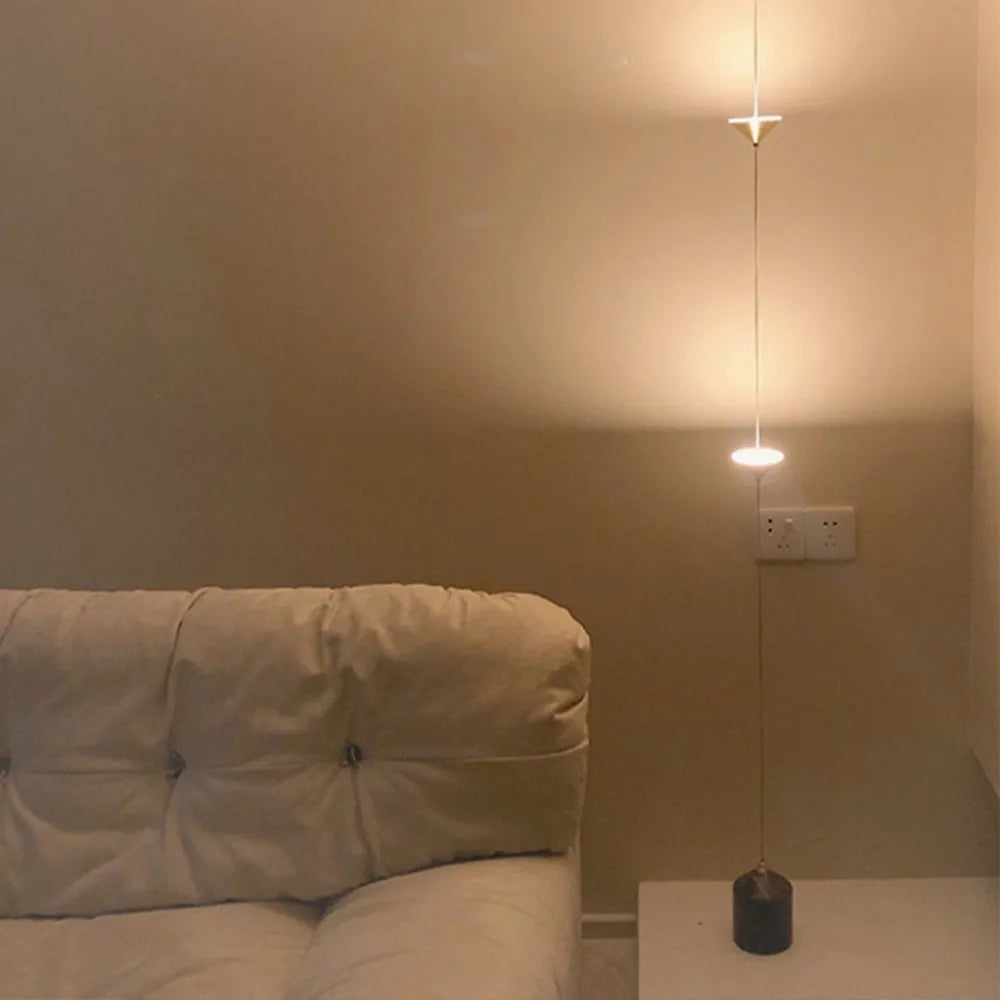 Modern Black Floor Lamp – Minimalist Linear Standing Lamp with 3 LED Bulbs for Living Room and Bedroom 7