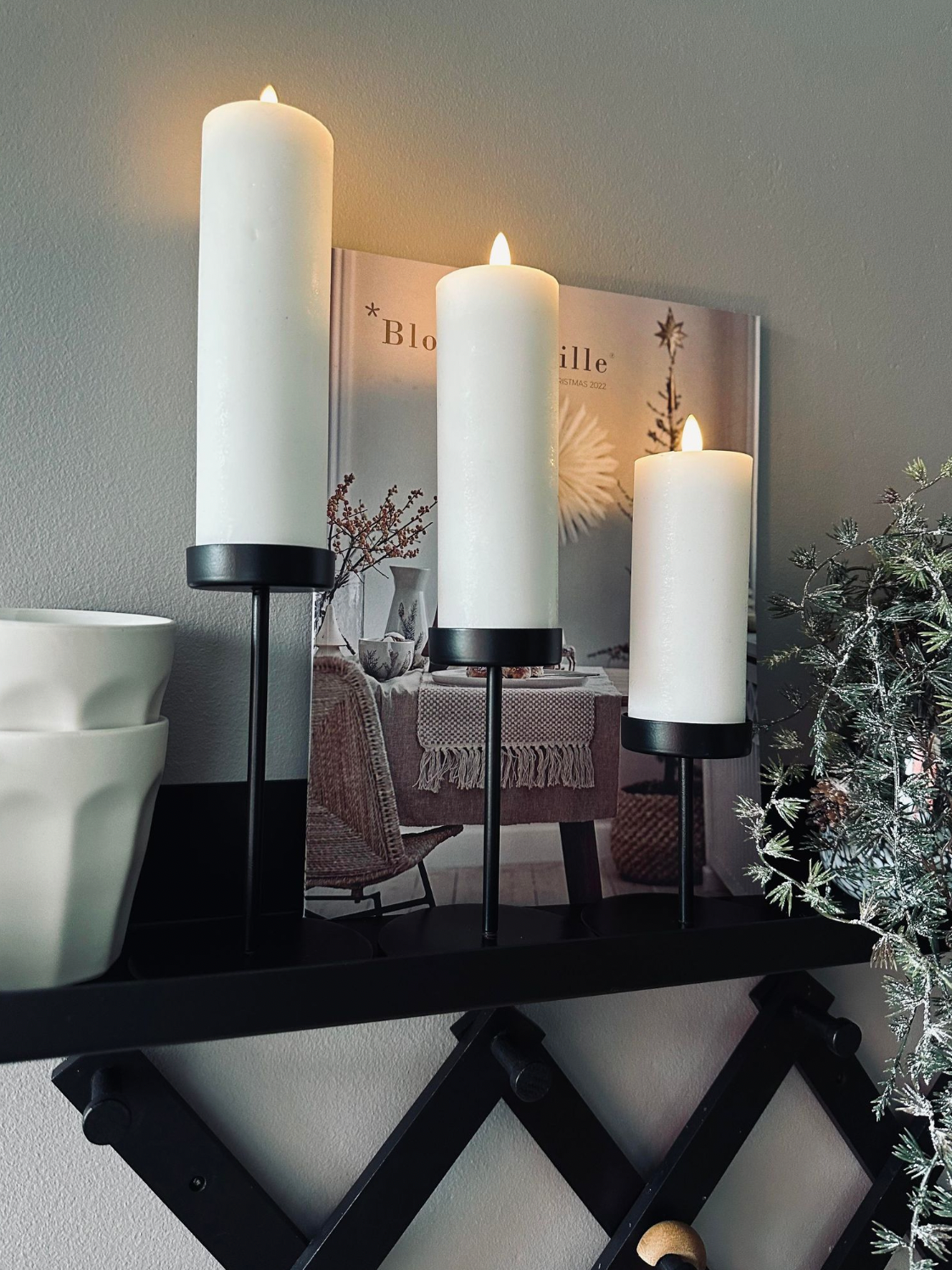 Modern Black Metal Candle Holders Set for Pillar Candles – 3 Height Options, Elegant Candle Stick Holders for Home Decor 4