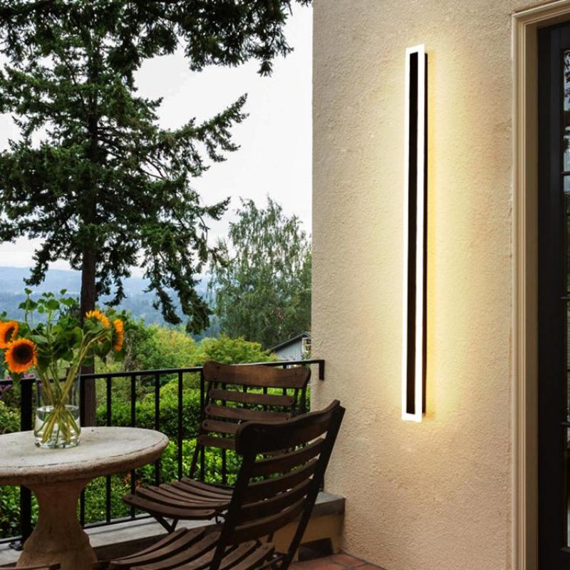 Modern Black Outdoor Wall Lamp – Dimmable LED Exterior Wall Lights with IP65 Weather Resistance for Garden 7