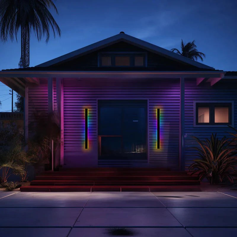 Modern Black Outdoor Wall Lamp – LED Exterior Wall Light for Garden and Corridor, Weather-Resistant, Dimmable, IP65 Rated 10