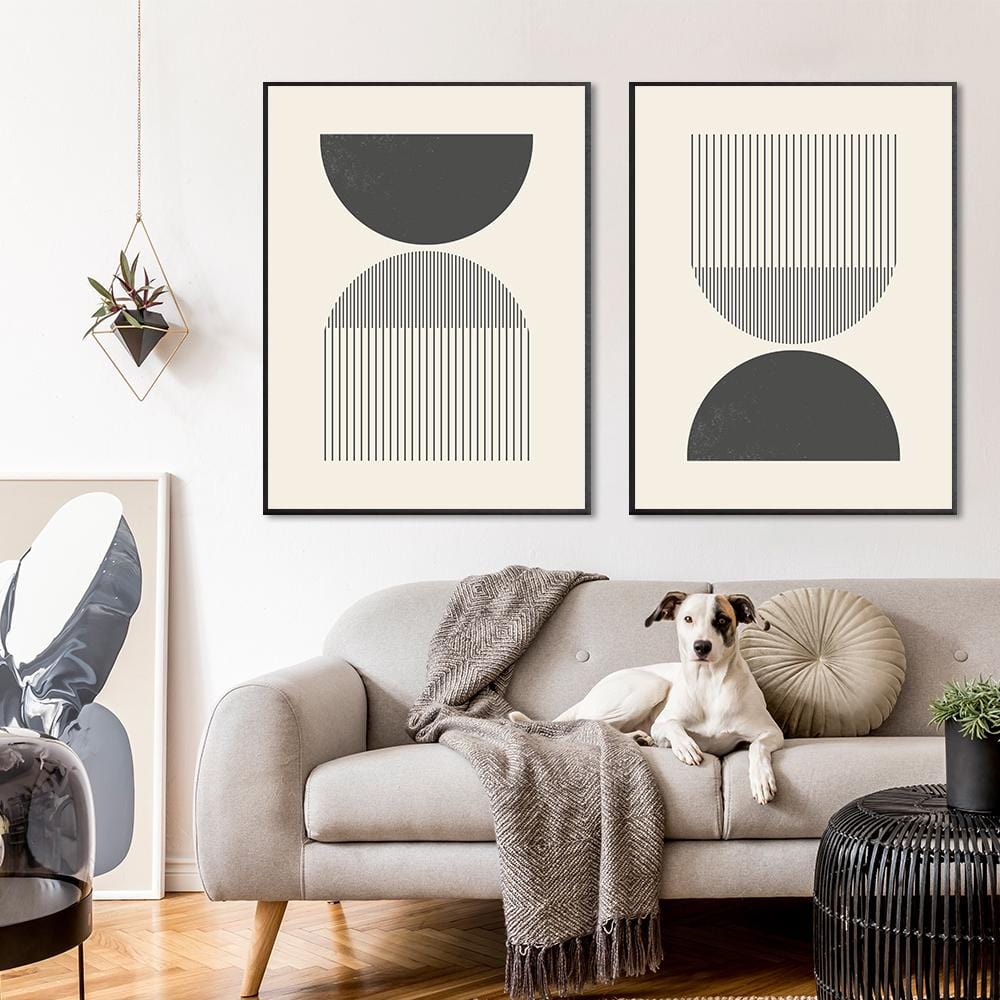 Modern Black and White Canvas Prints – Unique Wall Art for Home Decor, Stretched and Ready to Hang, Multiple Sizes Available 5