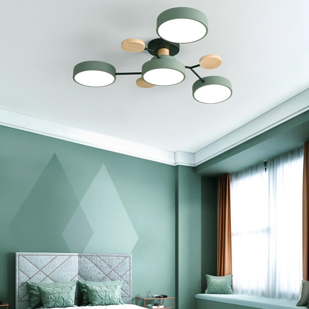 Modern Circular LED Ceiling Light Fixture – Energy Efficient Flush Mount Design for Living Room, Dining Room, and Hallways 0