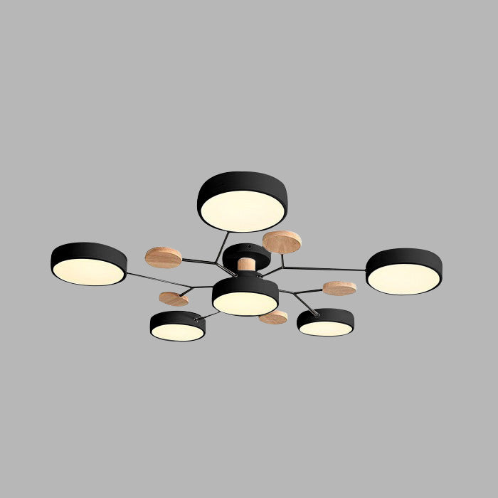 Modern Circular LED Ceiling Light Fixture – Energy Efficient Flush Mount Design for Living Room, Dining Room, and Hallways 11