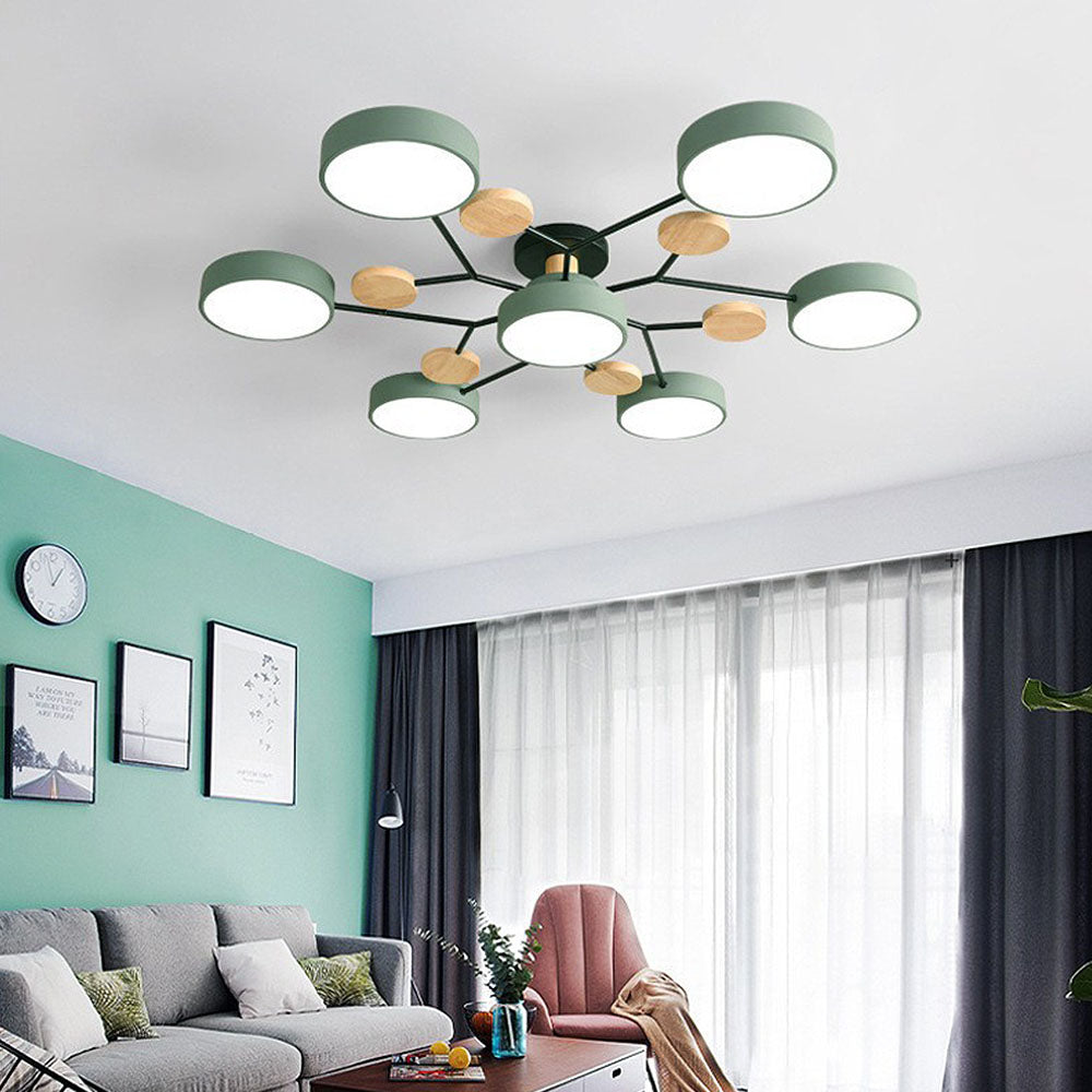 Modern Circular LED Ceiling Light Fixture – Energy Efficient Flush Mount Design for Living Room, Dining Room, and Hallways 12