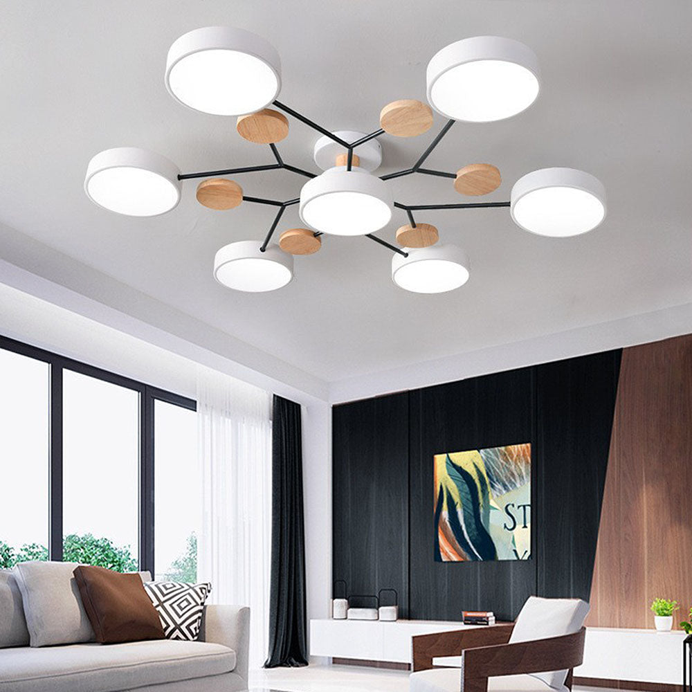 Modern Circular LED Ceiling Light Fixture – Energy Efficient Flush Mount Design for Living Room, Dining Room, and Hallways 17