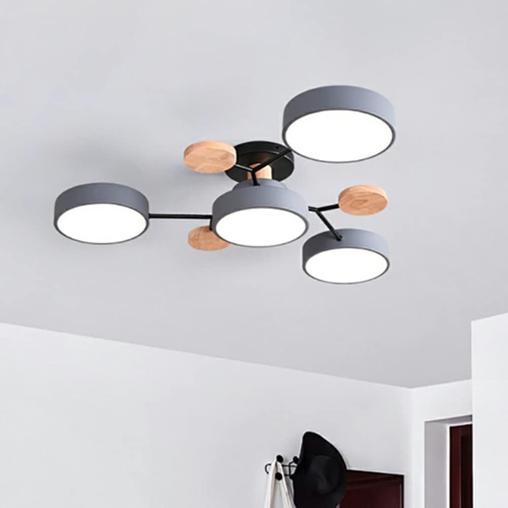 Modern Circular LED Ceiling Light Fixture – Energy Efficient Flush Mount Design for Living Room, Dining Room, and Hallways 24