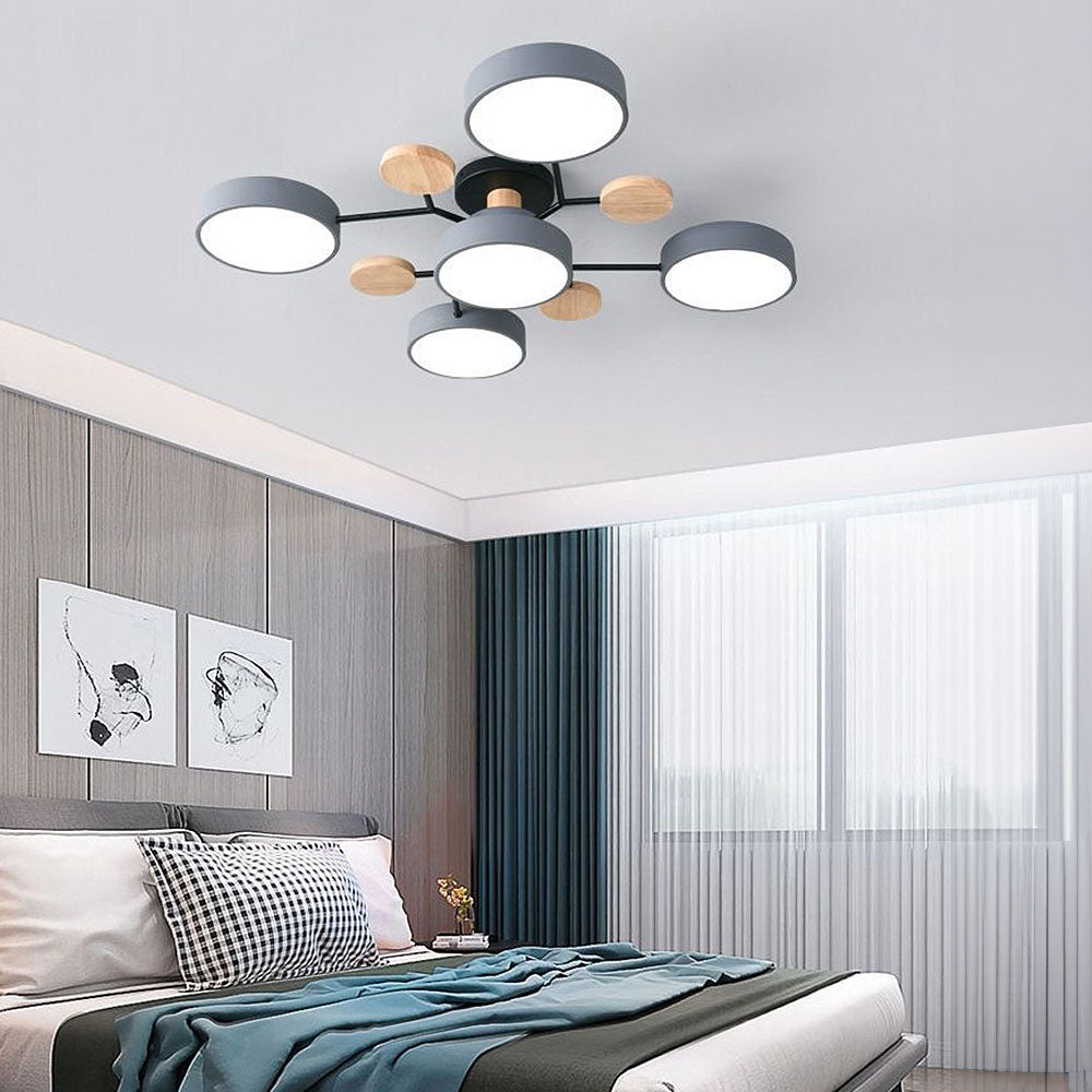 Modern Circular LED Ceiling Light Fixture – Energy Efficient Flush Mount Design for Living Room, Dining Room, and Hallways 26