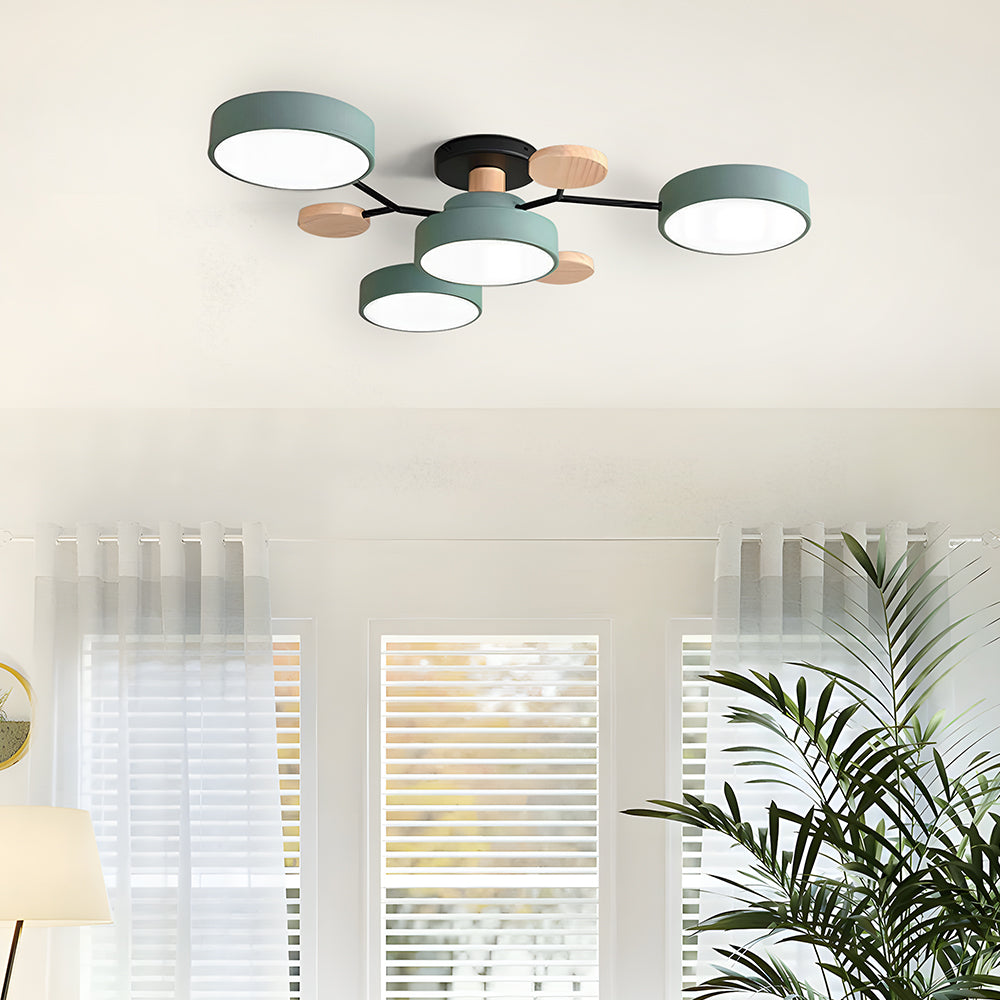 Modern Circular LED Ceiling Light Fixture – Energy Efficient Flush Mount Design for Living Room, Dining Room, and Hallways 4