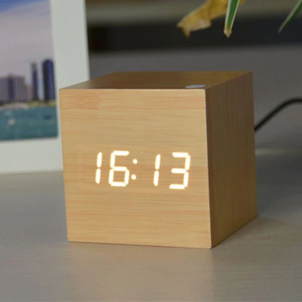 Modern Digital Desk Clock in Minimalist Cube Design – Compact and Stylish Table Clock for Home Decor 11
