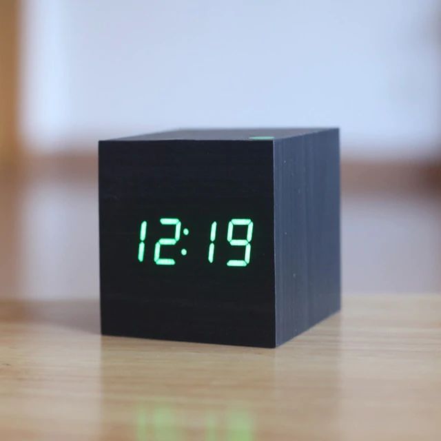 Modern Digital Desk Clock in Minimalist Cube Design – Compact and Stylish Table Clock for Home Decor 7