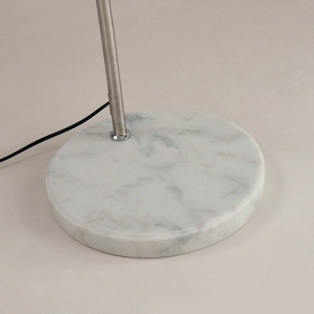 Modern Floor Arc Lamp with Dome Light in Orange and White – Stylish Standing Lamp for Living Room and Bedroom 8