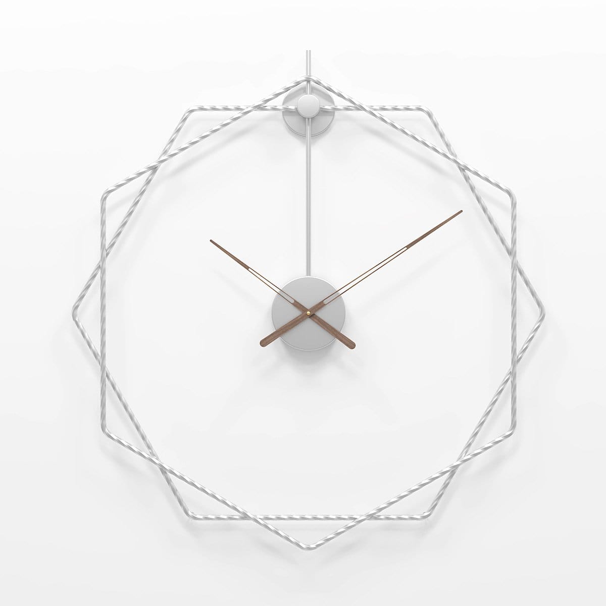 Modern Gold Hexagon Wall Clock – Minimalist Abstract Design for Wall Clock Decor 3