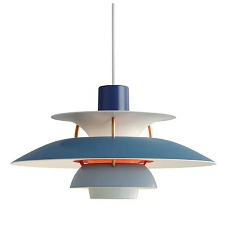 Modern LED Pendant Light with Colorful Metal Shade for Kitchen, Dining, or Living Room - Indoor Hanging Light Fixture 7