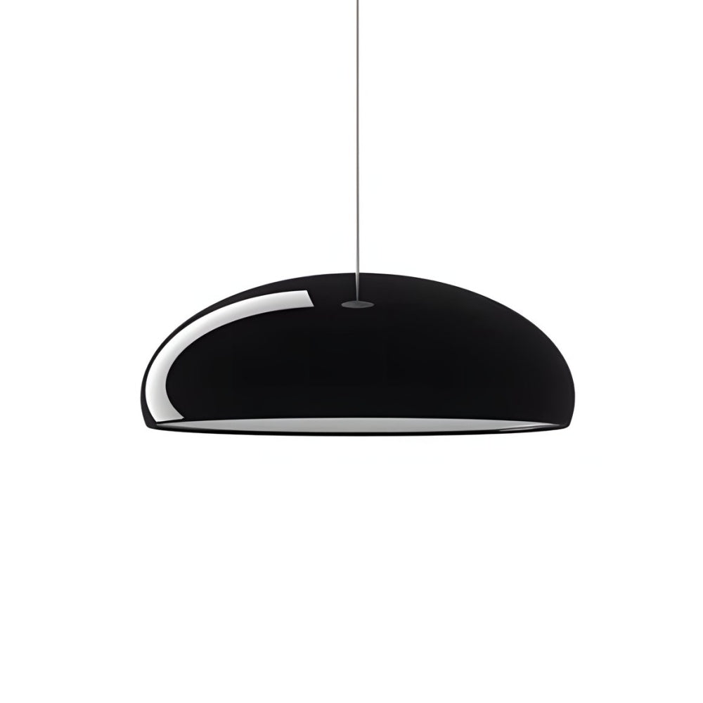 Modern Metal Bowl Pendant Light – Adjustable Black Ceiling Light Fixture for Kitchen and Dining Spaces 0