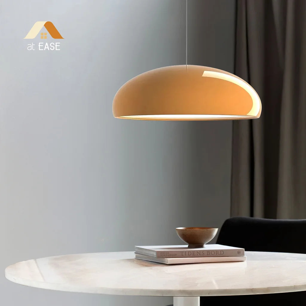 Modern Metal Bowl Pendant Light – Adjustable Black Ceiling Light Fixture for Kitchen and Dining Spaces 1