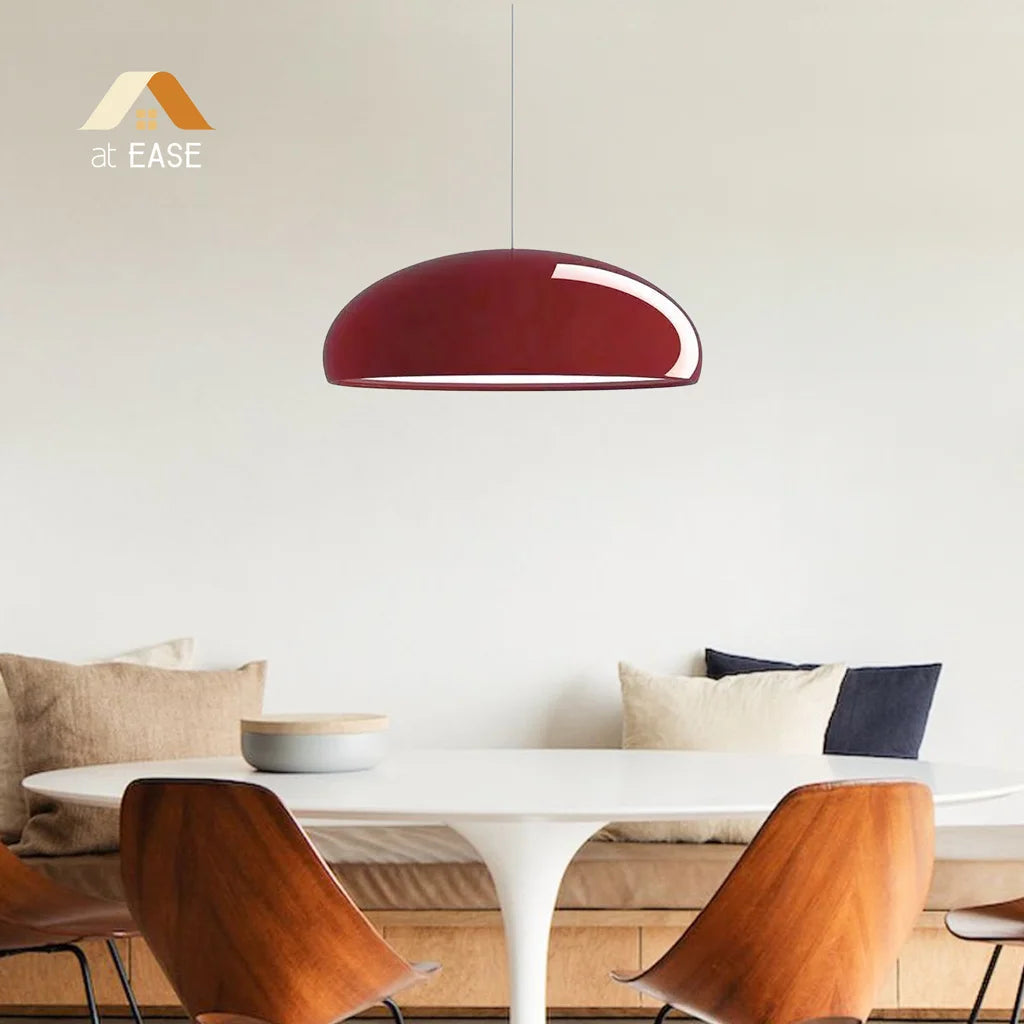 Modern Metal Bowl Pendant Light – Adjustable Black Ceiling Light Fixture for Kitchen and Dining Spaces 2