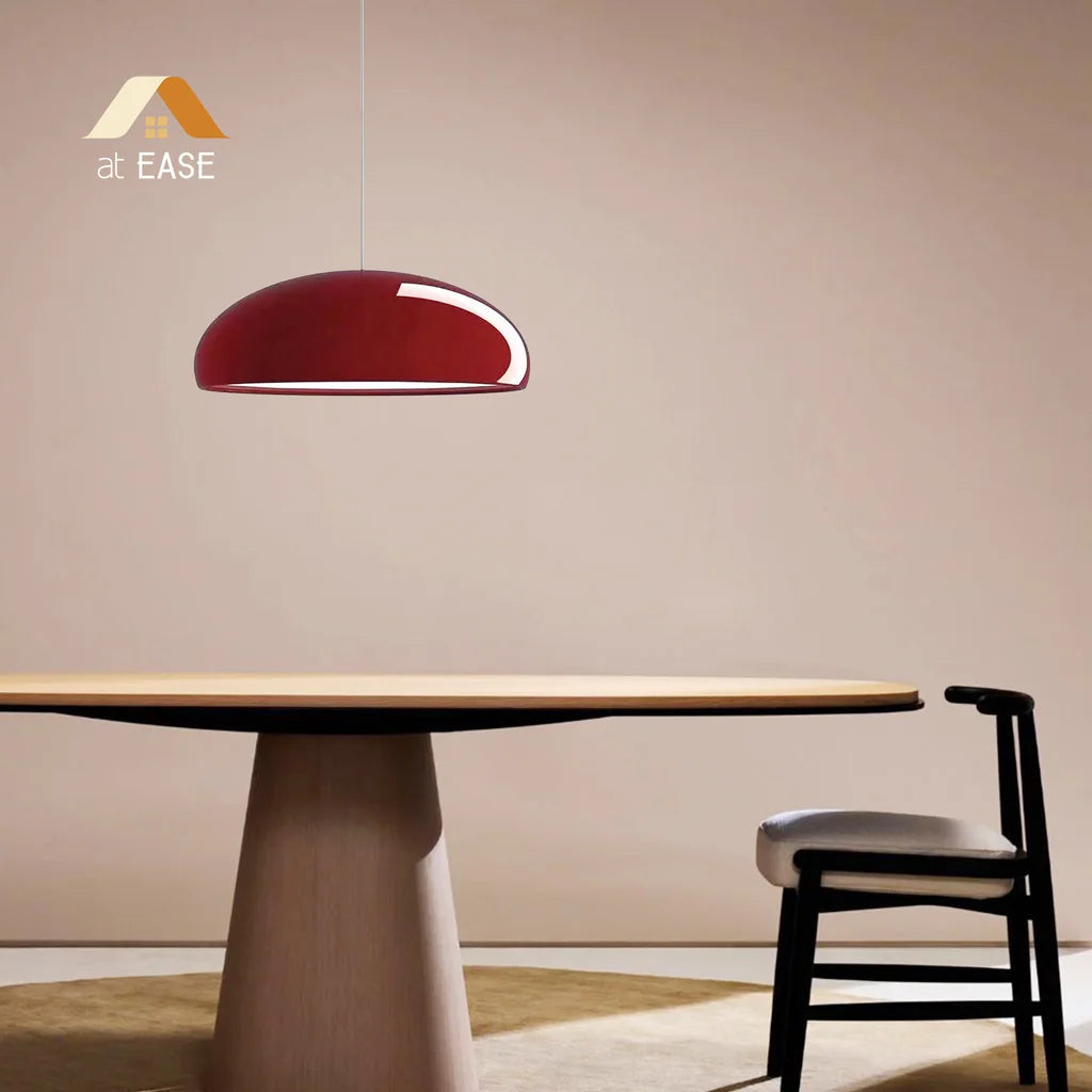 Modern Metal Bowl Pendant Light – Adjustable Black Ceiling Light Fixture for Kitchen and Dining Spaces 7