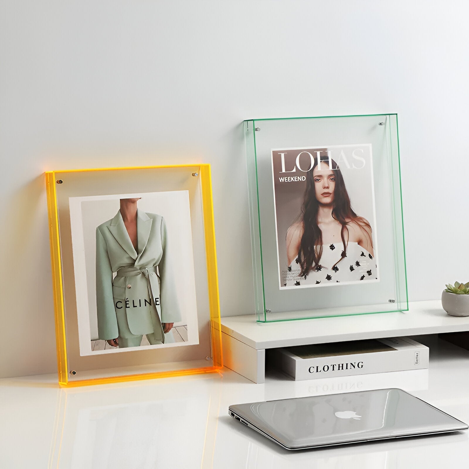 Modern Minimalist Acrylic Photo Frame – Clear Display for Photos and Artwork, Horizontal/Vertical Orientation, Durable Design 2