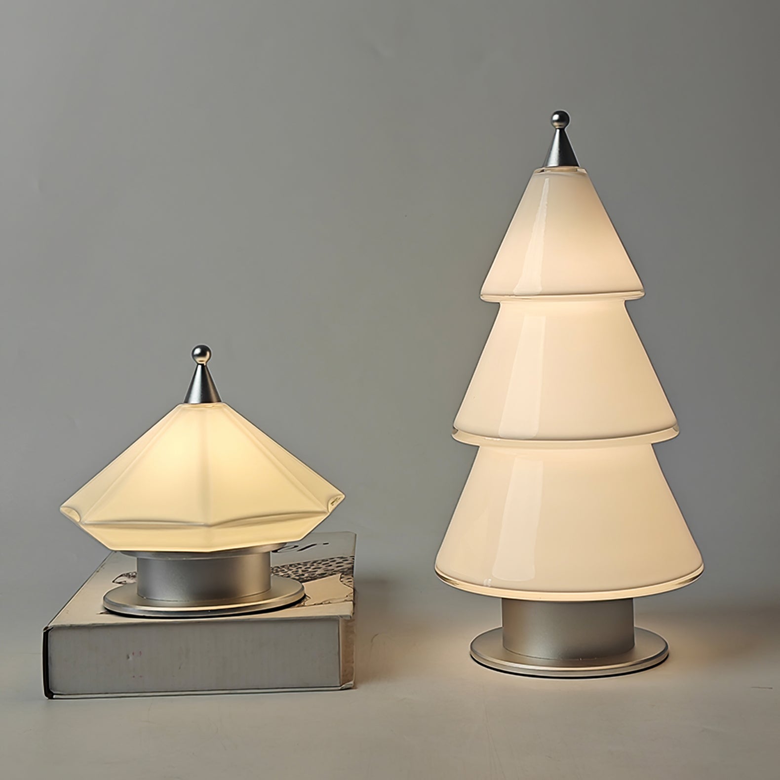 Modern Minimalist Table Lamp - LED Cordless Christmas Tree Design with Touch Control, Battery Operated for Cozy Bedroom Ambiance 8