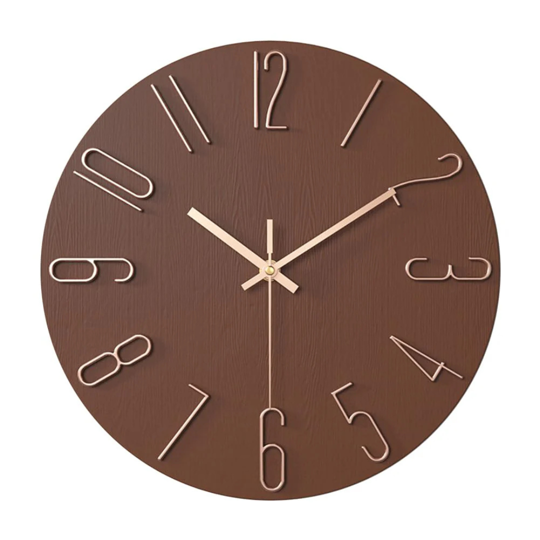 Modern Minimalist Wall Clock 30 cm β Silent Quartz Clock for Living Room Decor 2