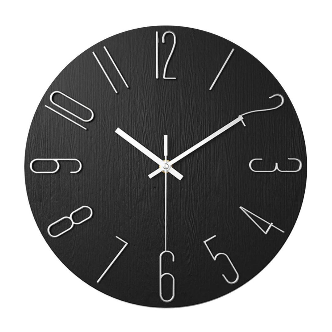 Modern Minimalist Wall Clock 30 cm β Silent Quartz Clock for Living Room Decor 3