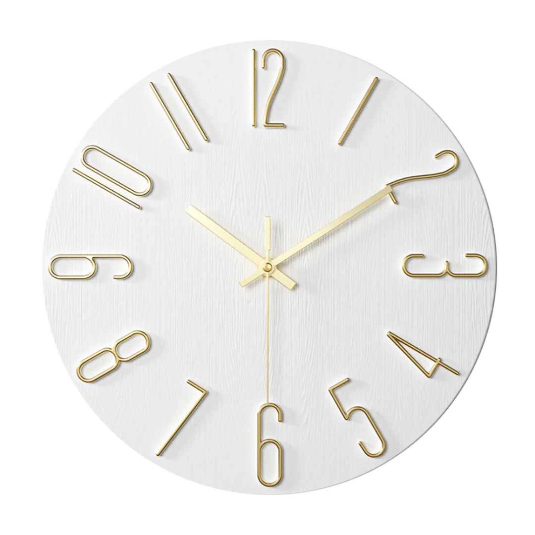 Modern Minimalist Wall Clock 30 cm β Silent Quartz Clock for Living Room Decor 4