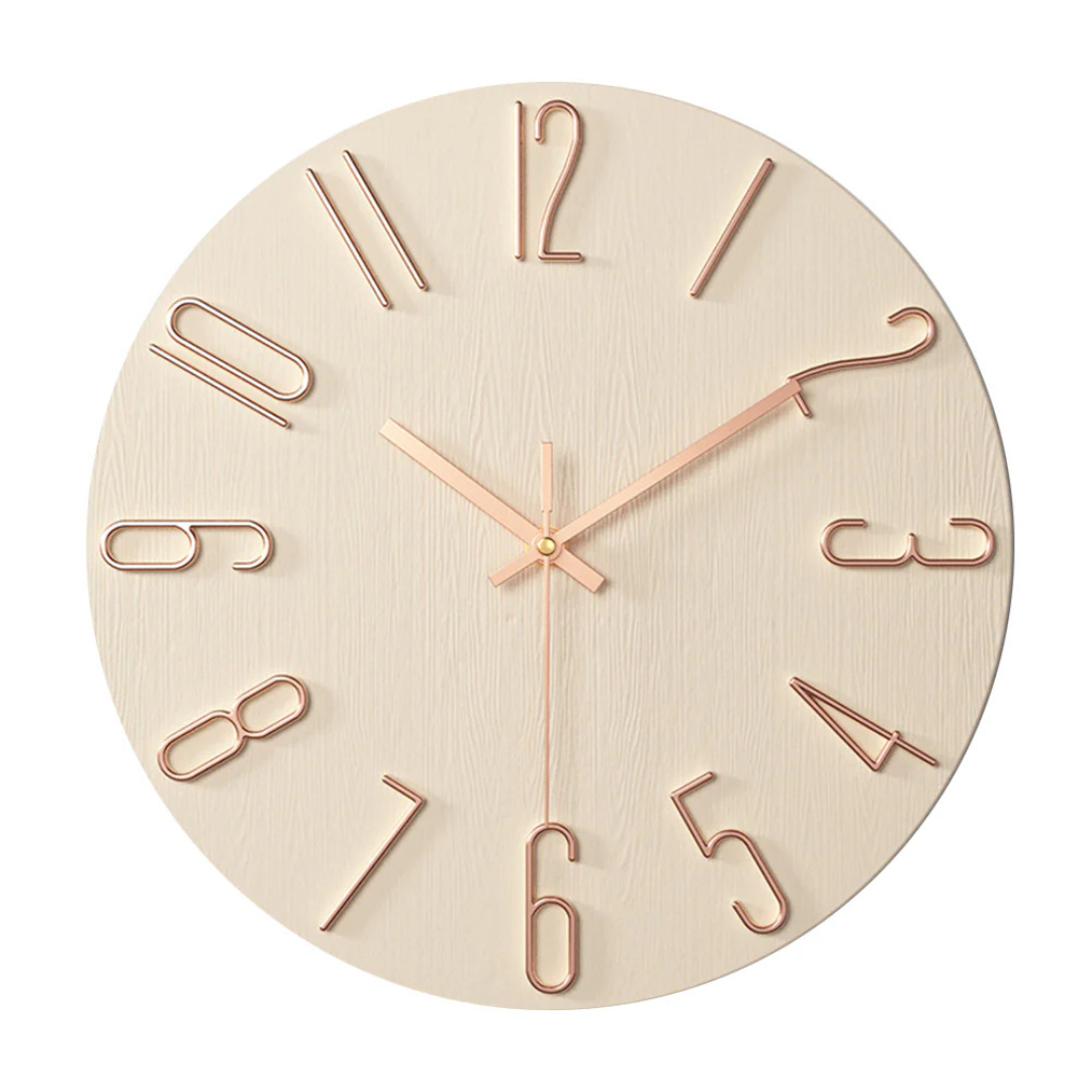 Modern Minimalist Wall Clock 30 cm β Silent Quartz Clock for Living Room Decor 7