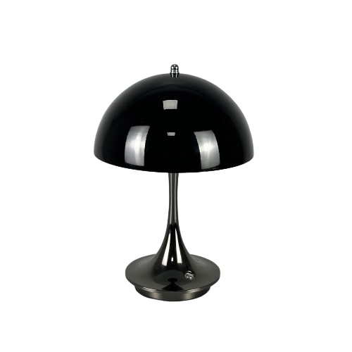 Modern Mushroom Mimic LED Table Lamp with Touch-Dimming and Adjustable Color Temperature - Cordless Battery Operated Design 7