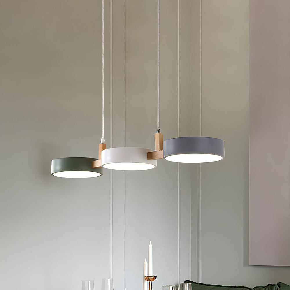 Modern Nordic Flush Mount Ceiling Light Fixture with 3 LED Panels for Kitchen and Dining Room 4