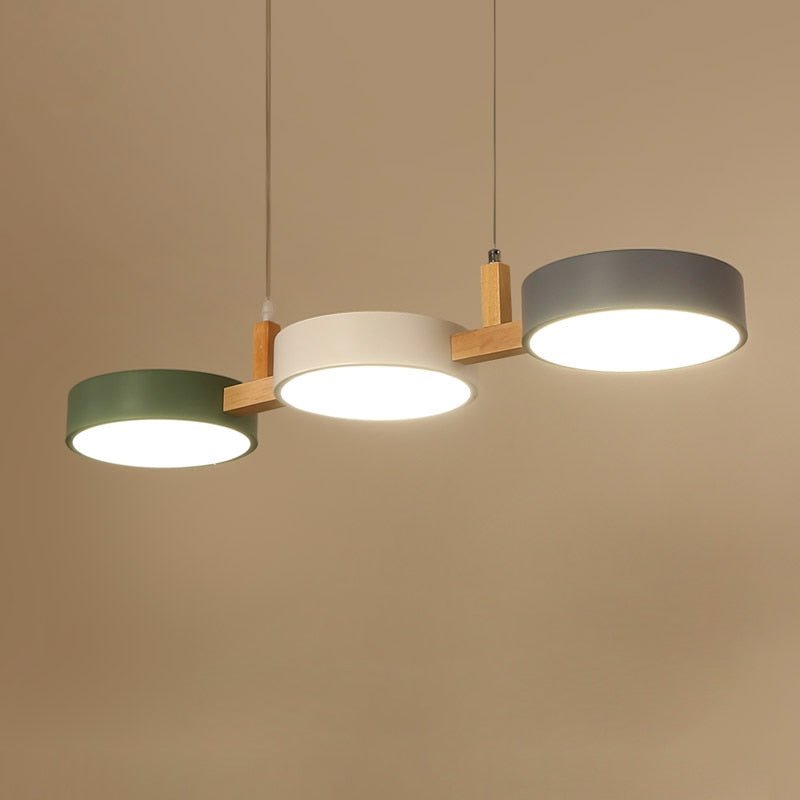 Modern Nordic Flush Mount Ceiling Light Fixture with 3 LED Panels for Kitchen and Dining Room 5