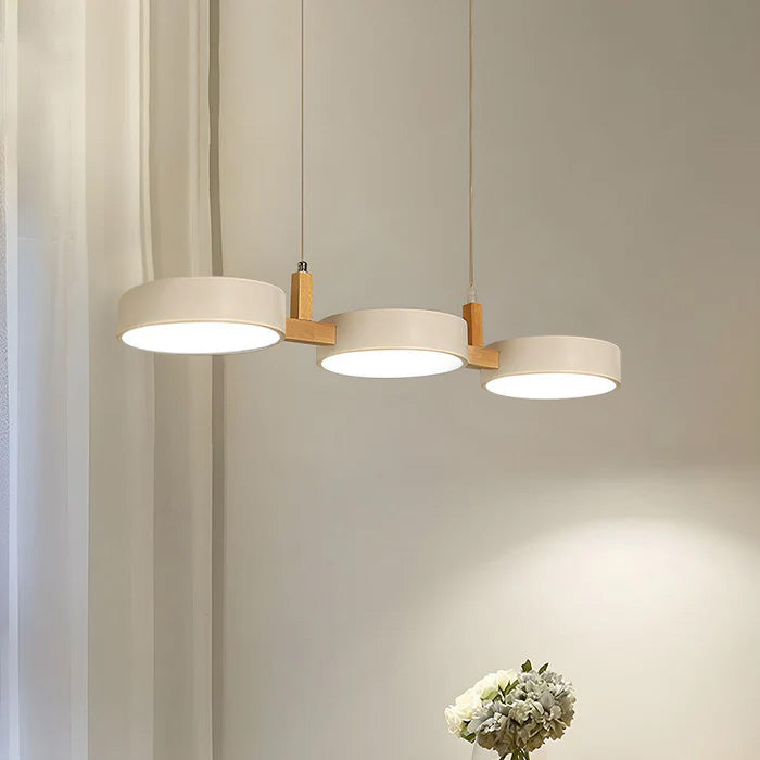 Modern Nordic Flush Mount Ceiling Light Fixture with 3 LED Panels for Kitchen and Dining Room 8
