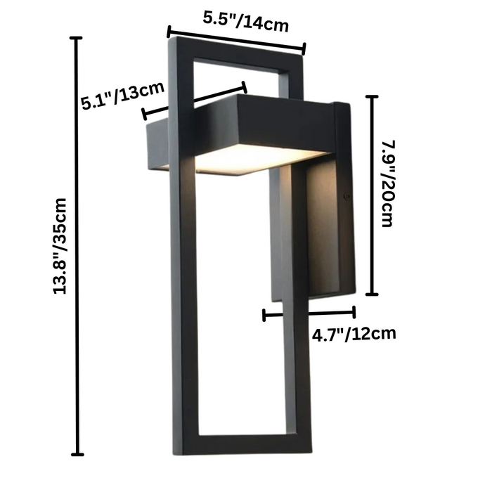 Modern Outdoor Wall Lamp – Stylish Exterior Wall Light with Integrated LED for Patios and Gardens 6
