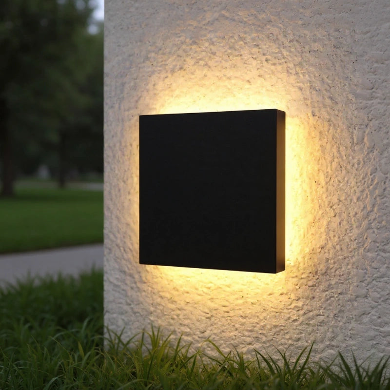 Modern Outdoor Wall Light – Square LED Lantern in Durable Aluminum for Garden and Exterior Use, IP65 Rated 6
