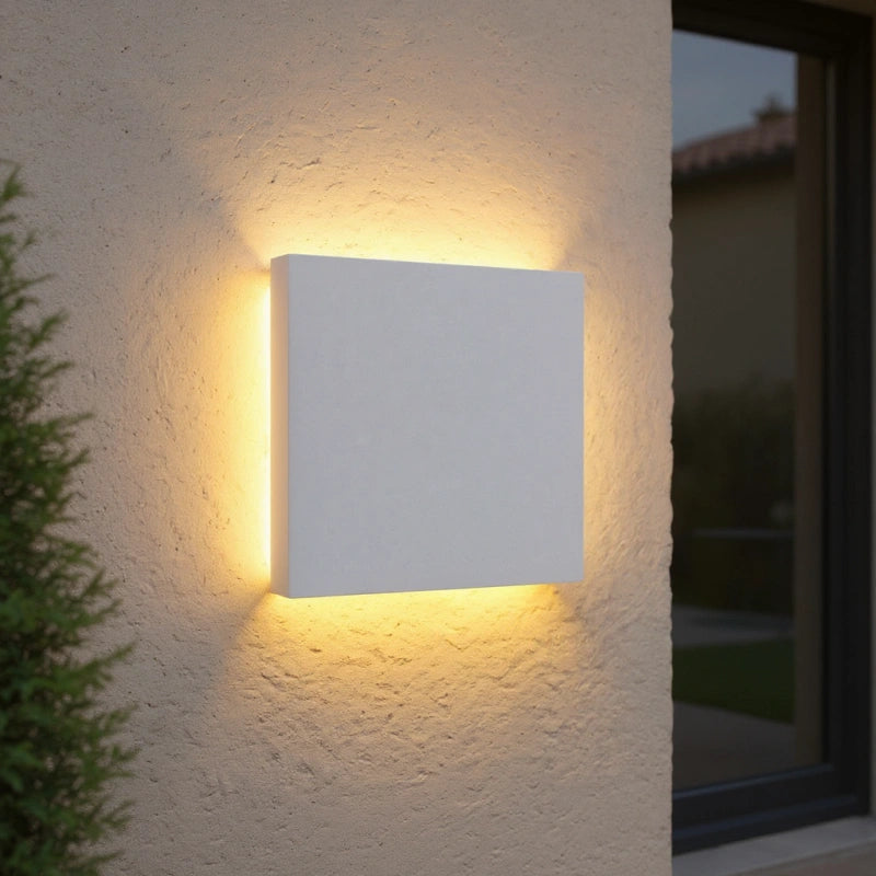 Modern Outdoor Wall Light – Square LED Lantern in Durable Aluminum for Garden and Exterior Use, IP65 Rated 7