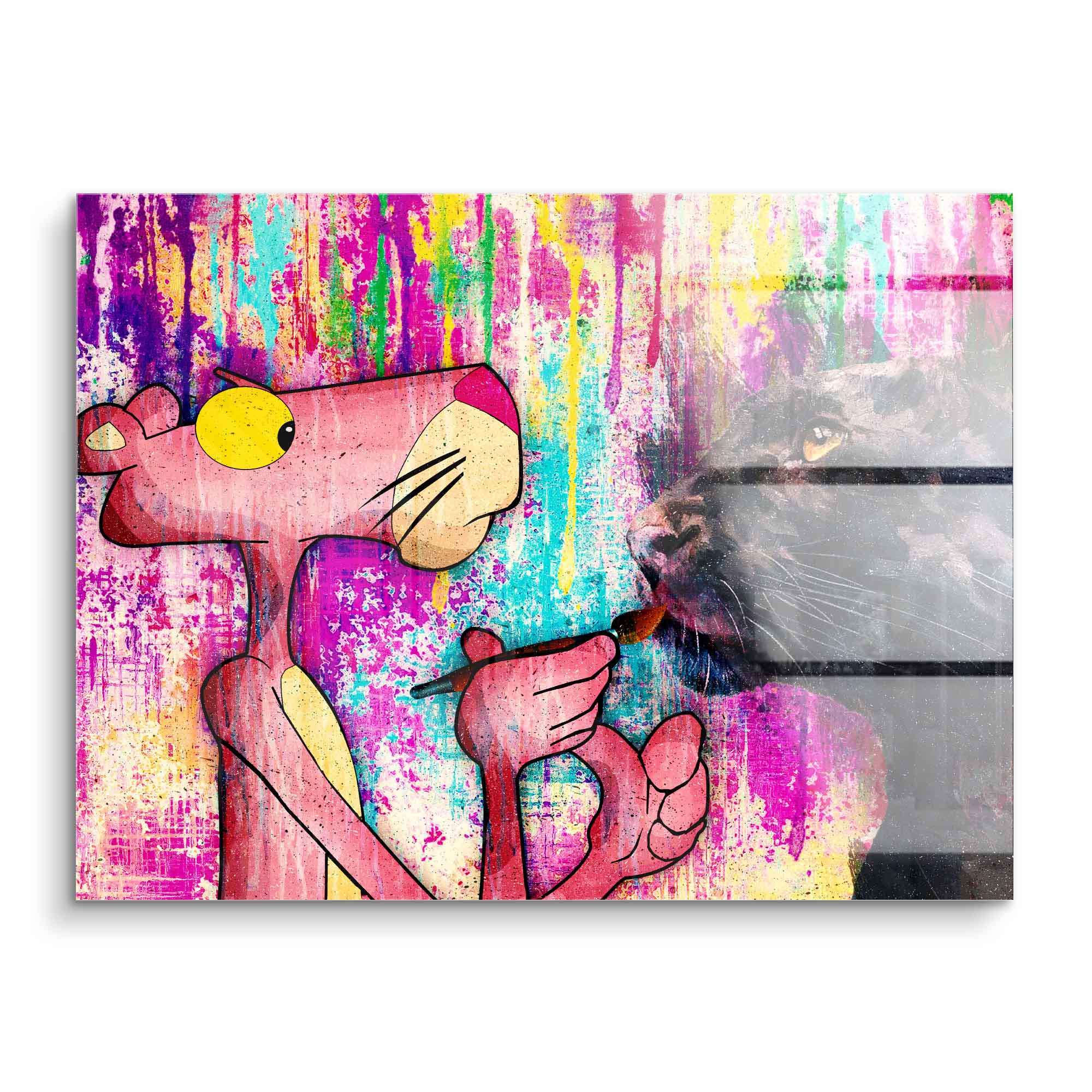 Modern Pink Panther Art Print – High-Quality Wall Decor with Impressive Detail and Longevity, Ready to Hang 2