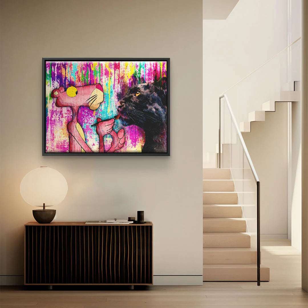 Modern Pink Panther Art Print – High-Quality Wall Decor with Impressive Detail and Longevity, Ready to Hang 4