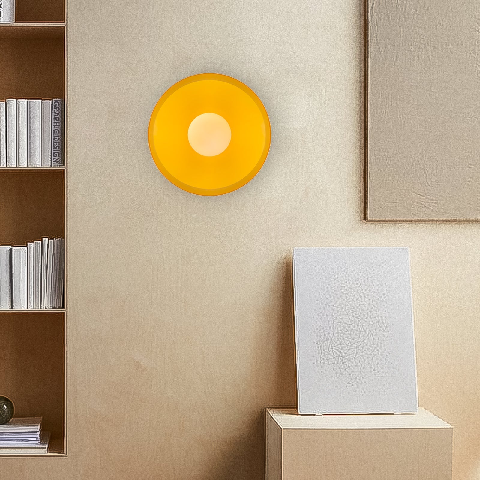 Modern Round Flush Mount Ceiling Light Fixture – Glass Design for Living Room and Bedroom, 25CM/35CM Diameter 4