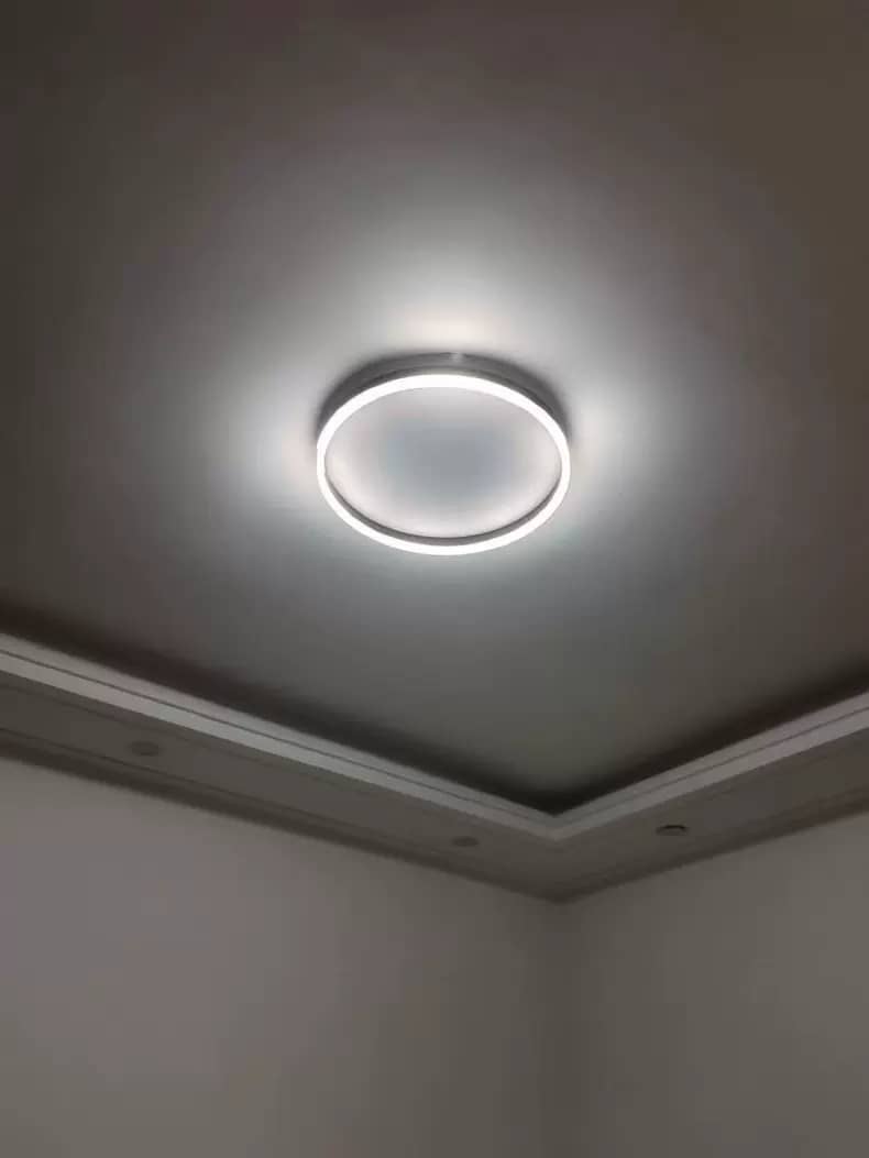 Modern Round LED Ceiling Light Fixture - Energy Efficient, Dimmable, 50,000-Hour Lifetime, Suitable for Living Room, Bedroom, Kitchen 5