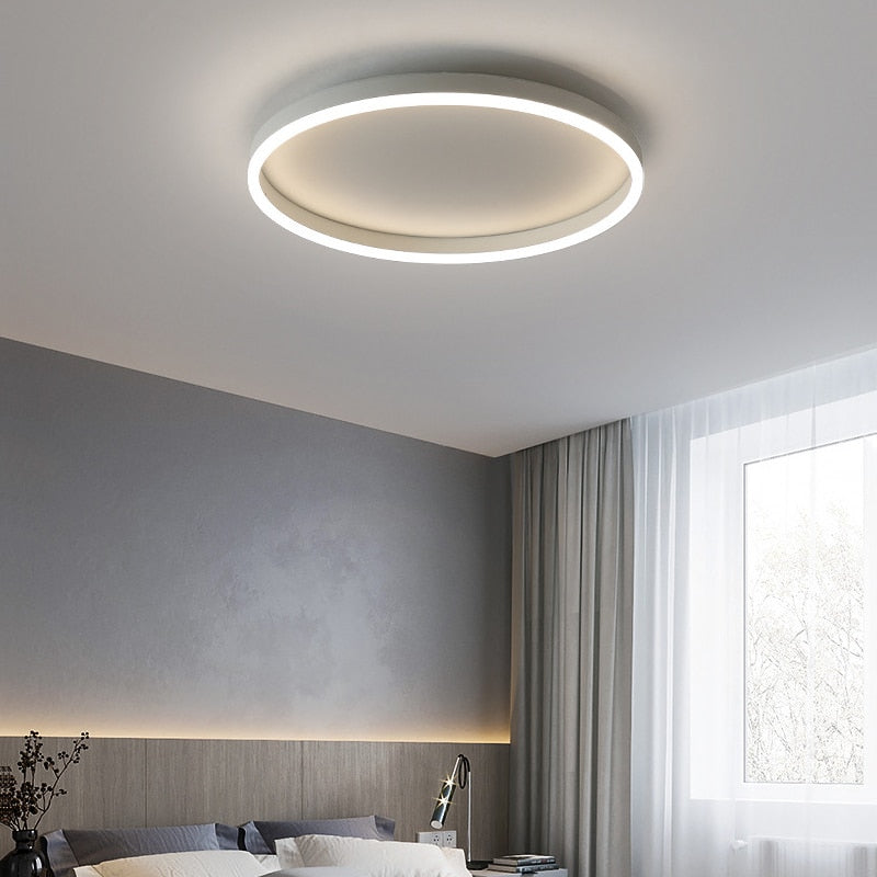 Modern Round LED Ceiling Light Fixture - Energy Efficient, Dimmable, 50,000-Hour Lifetime, Suitable for Living Room, Bedroom, Kitchen 9